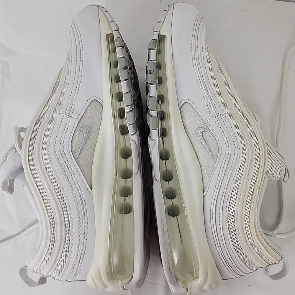 Nike Air Max 97 White Pure Platinum Silver Women’s Sz 8 Running Shoes 921733-100